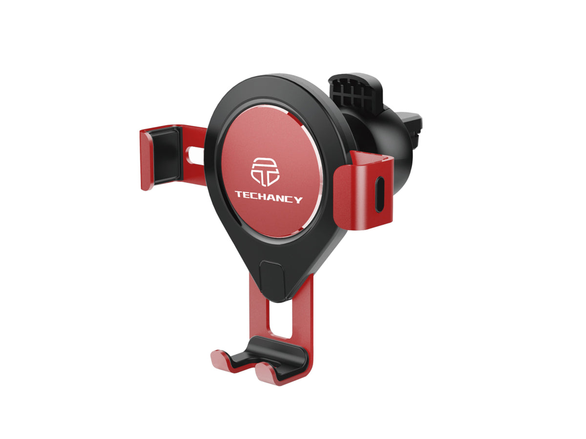 Suporte Vermelho Para Telemóvel No Automóvel Ti2197, Rotação De 360 Graus Para Telemóveis De 4,7-7,2 Polegadas